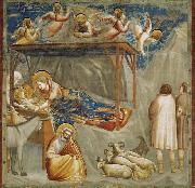 GIOTTO di Bondone Birth of Jesus painting